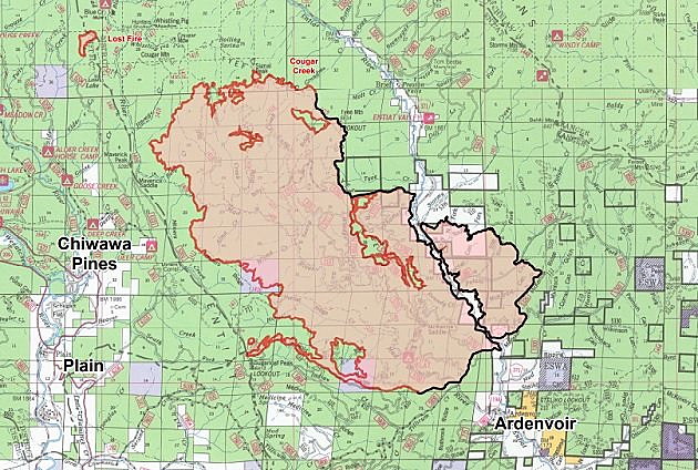Cougar Creek Fire Crews Brace For Another Red Flag Warning